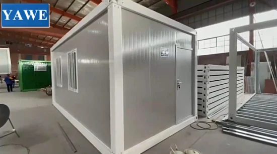 Casa contenedor prefabricada modular de paquete plano de casa contenedor a precio barato de fábrica